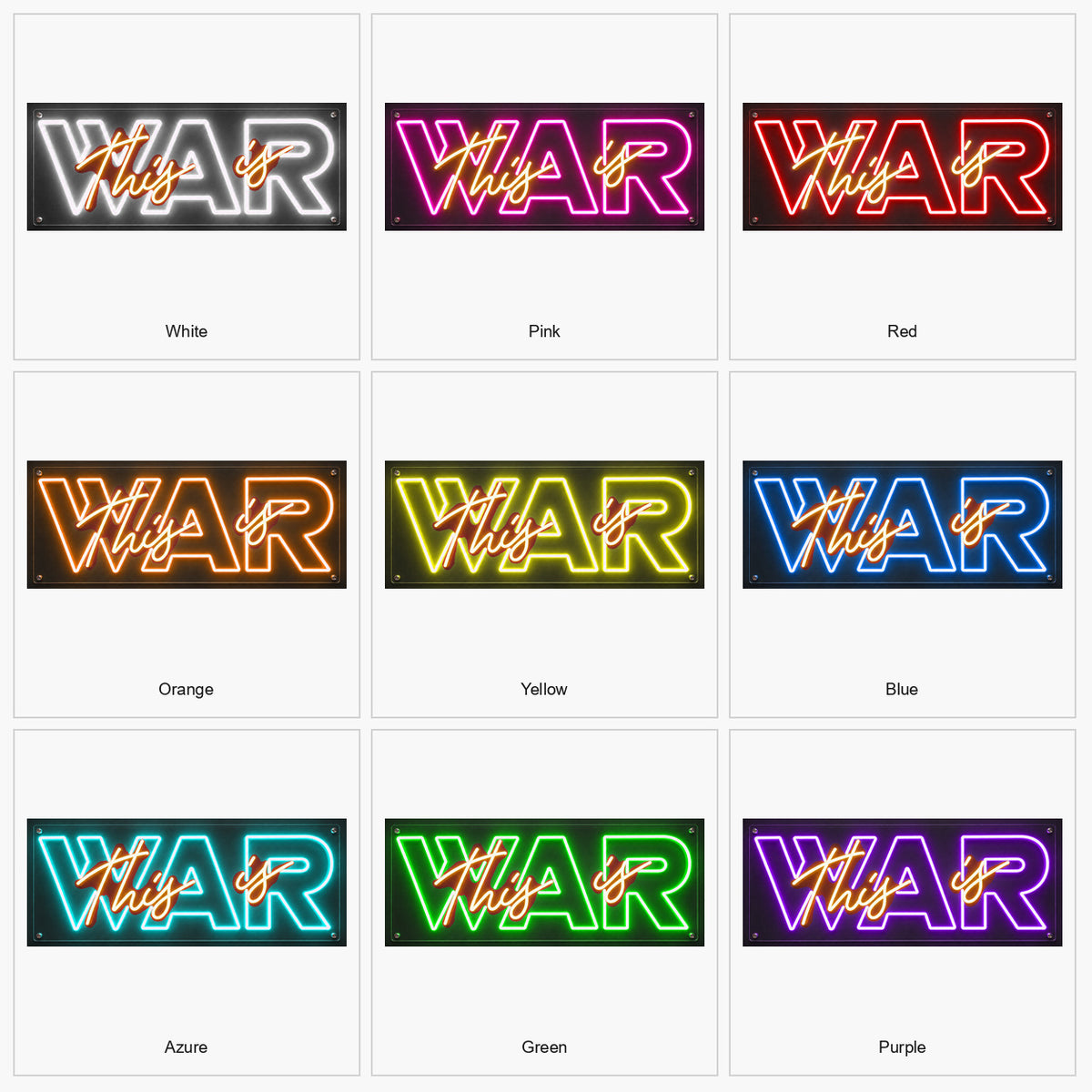 This Is War LED Neon Sign Wall Neon Signs - Shineneon