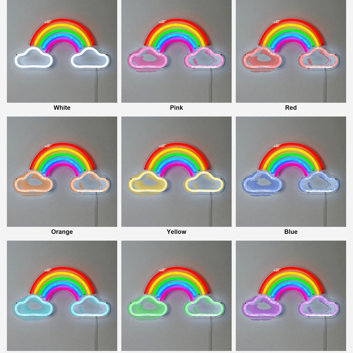 Rainbow Clouds LED Neon Sign - Shineneon