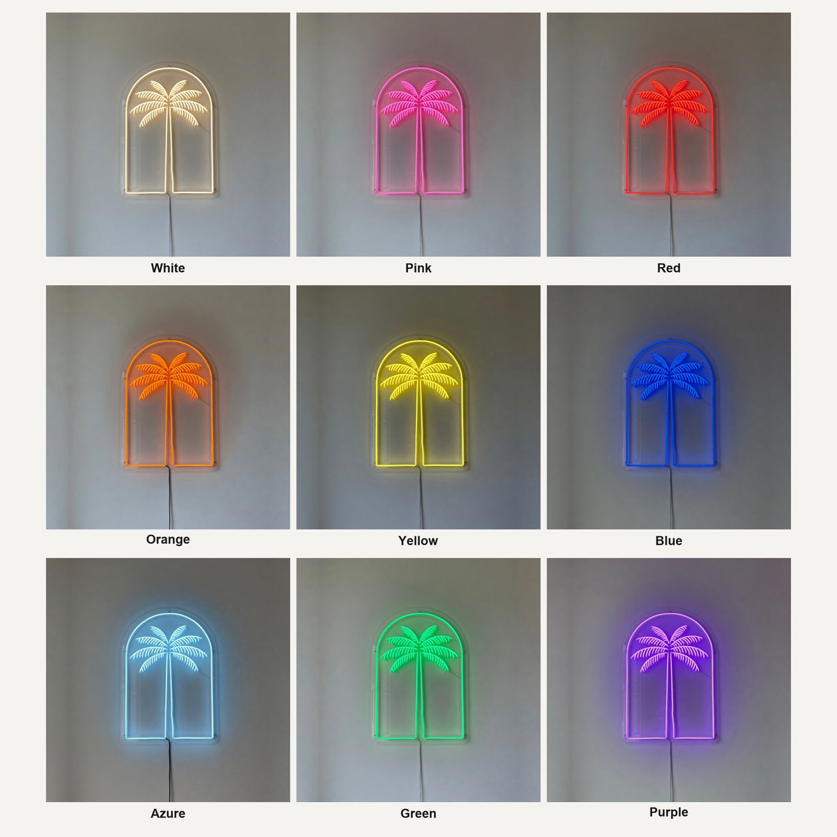Palm Tree LED Neon Sign Arch Frame Palm Design - Shineneon