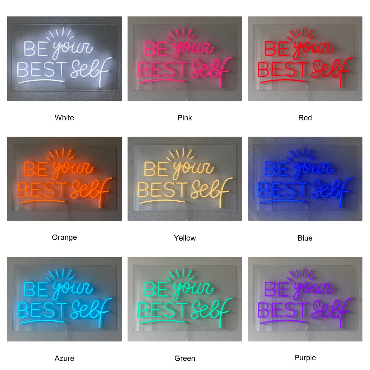 Be Your Best Self LED Neon Sign Dimmable Wall Light - Shineneon