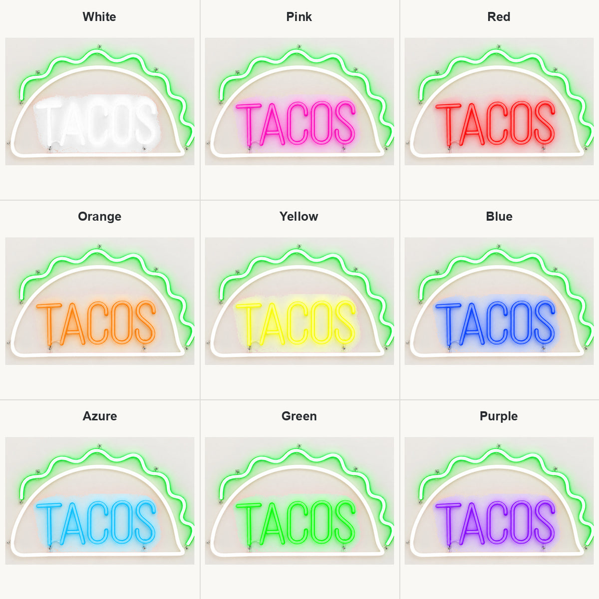 Tacos LED Neon Sign Wall Neon Signs - Shineneon