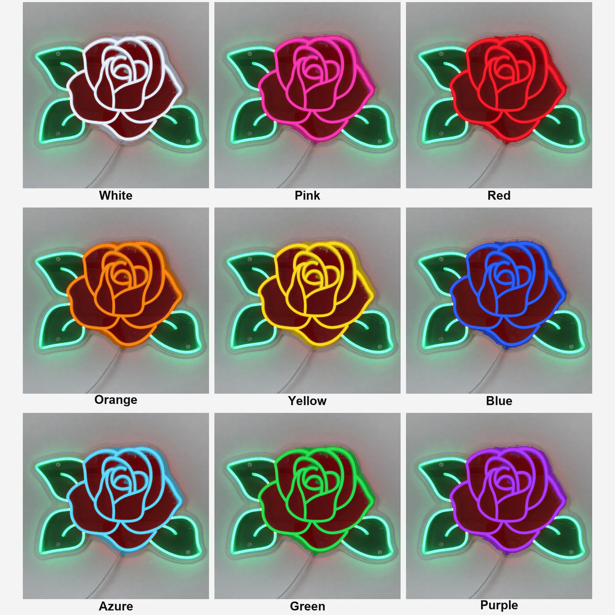 Rose LED Neon Sign Wall Neon Signs - Shineneon