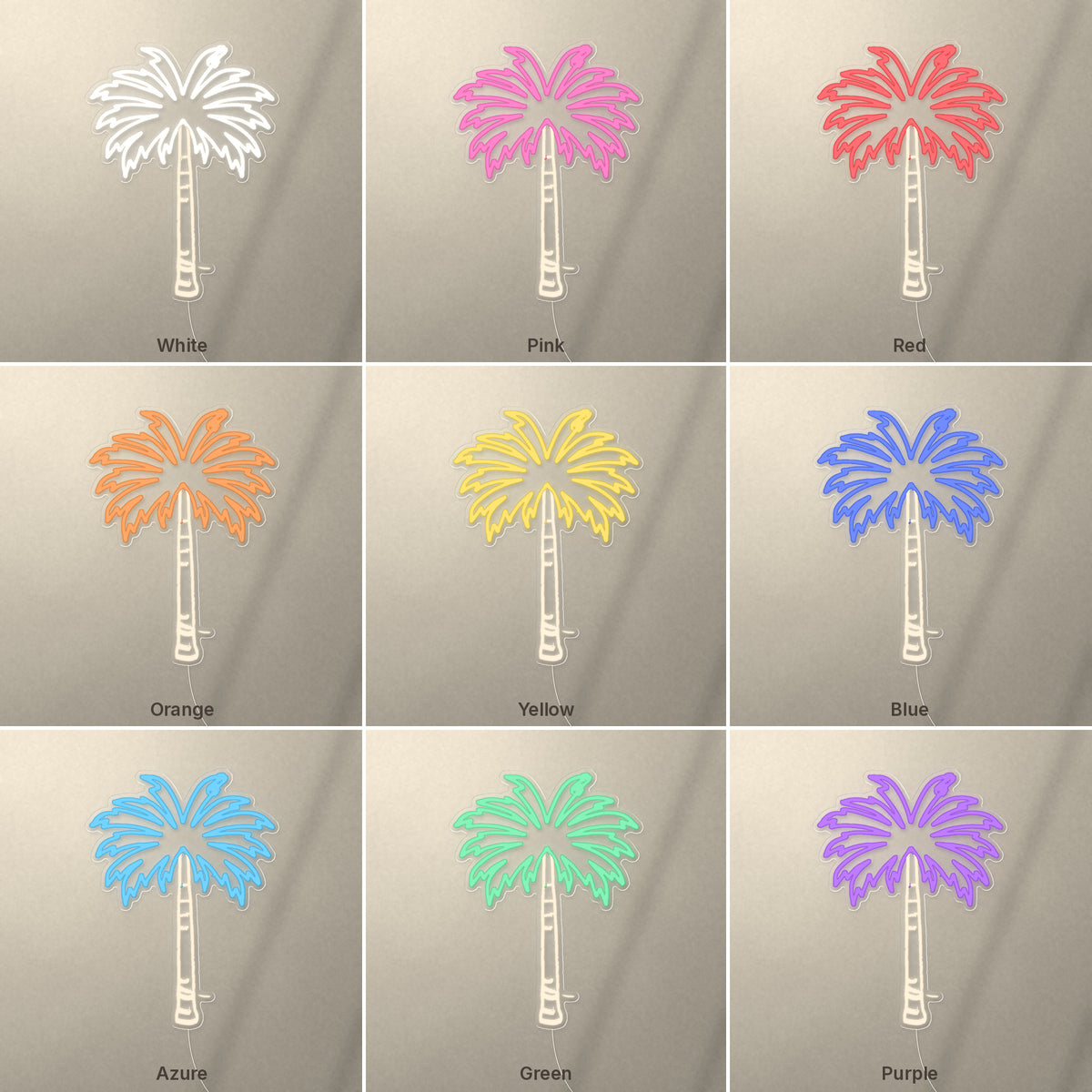 Palm Tree LED Neon Sign for Man Cave, Dimmable Wall Decor - Shineneon