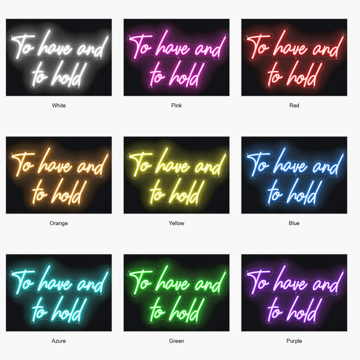 To Have And To Hold LED Neon Sign Wall Neon Signs - Shineneon