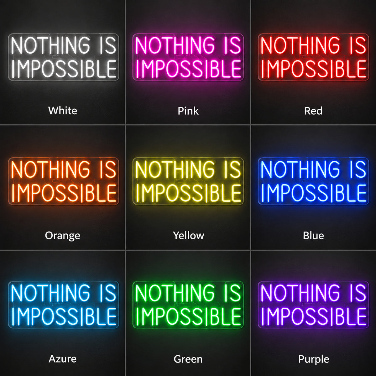 Nothing is Impossible LED Neon Sign Dimmable Wall Light - Shineneon