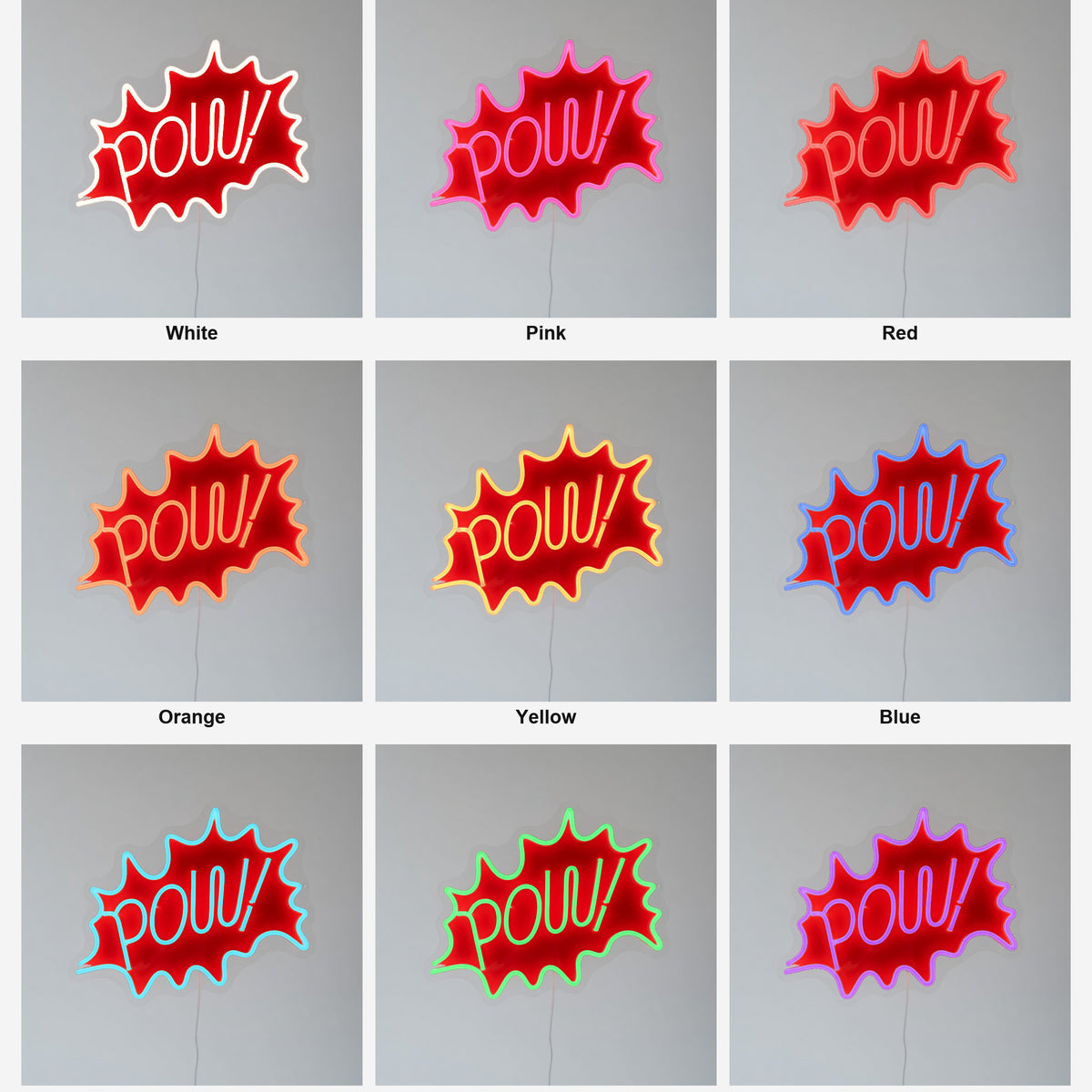 Pow LED Neon Sign Wall Neon Signs - Shineneon