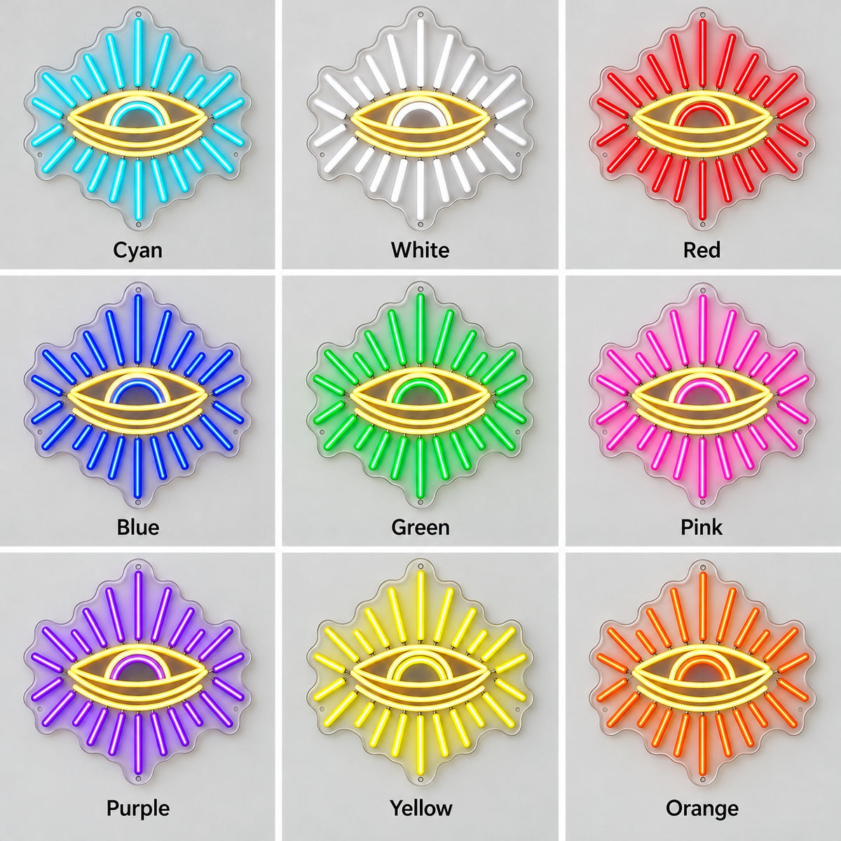 Eye LED Neon Sign for Salon Light Up Business Decor - Shineneon
