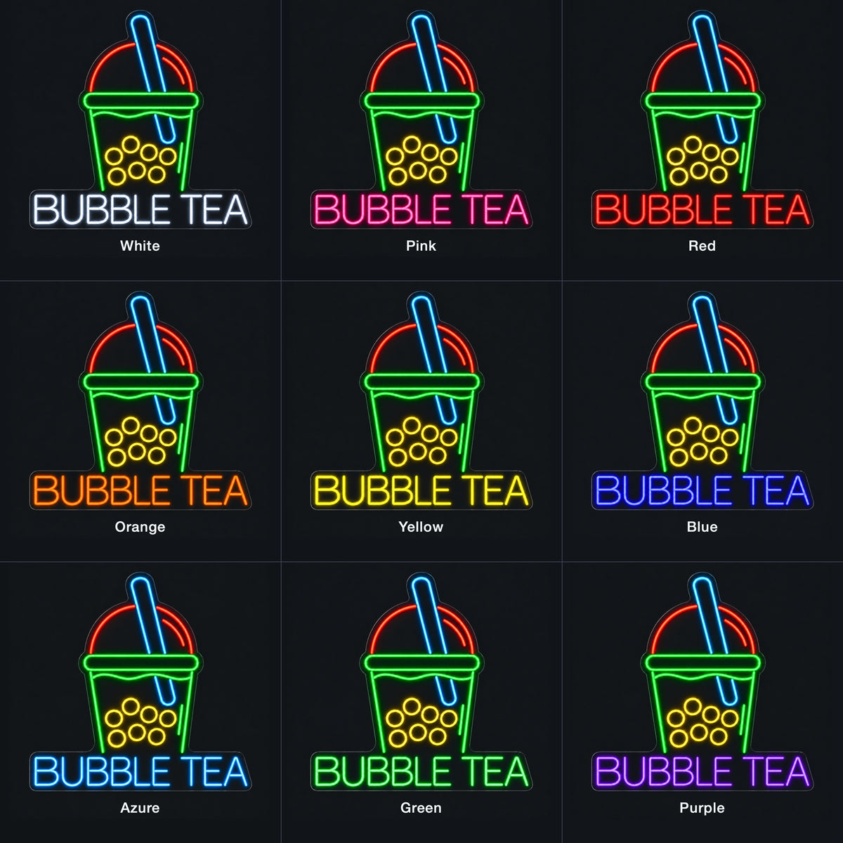 Bubble Tea Drink LED Neon Sign Dimmable Wall Light - Shineneon
