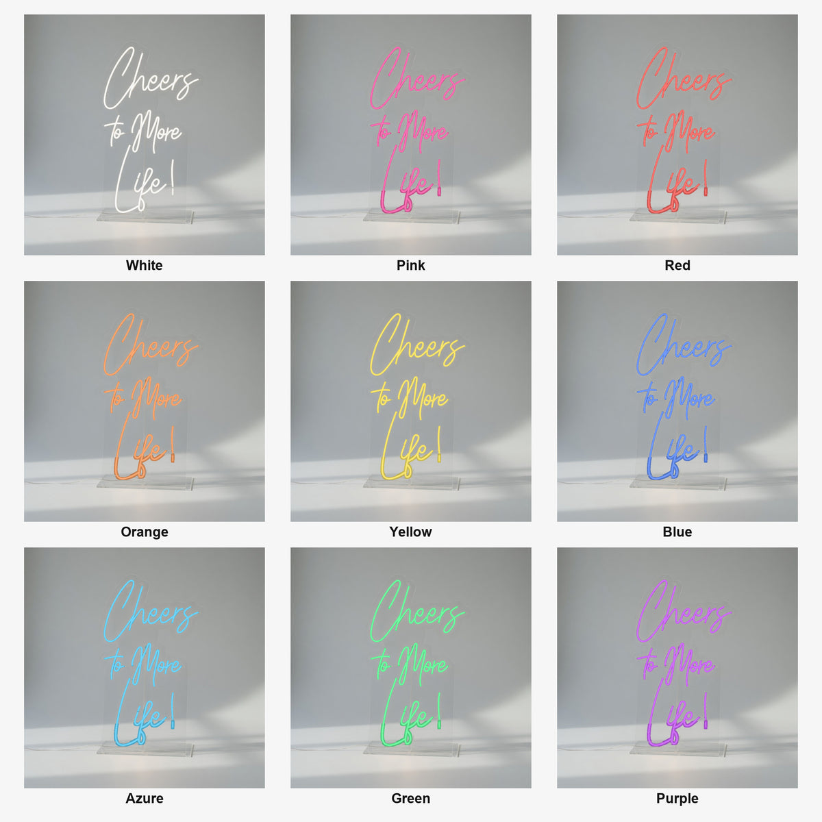 Cheers to More Life LED Neon Sign - Shineneon