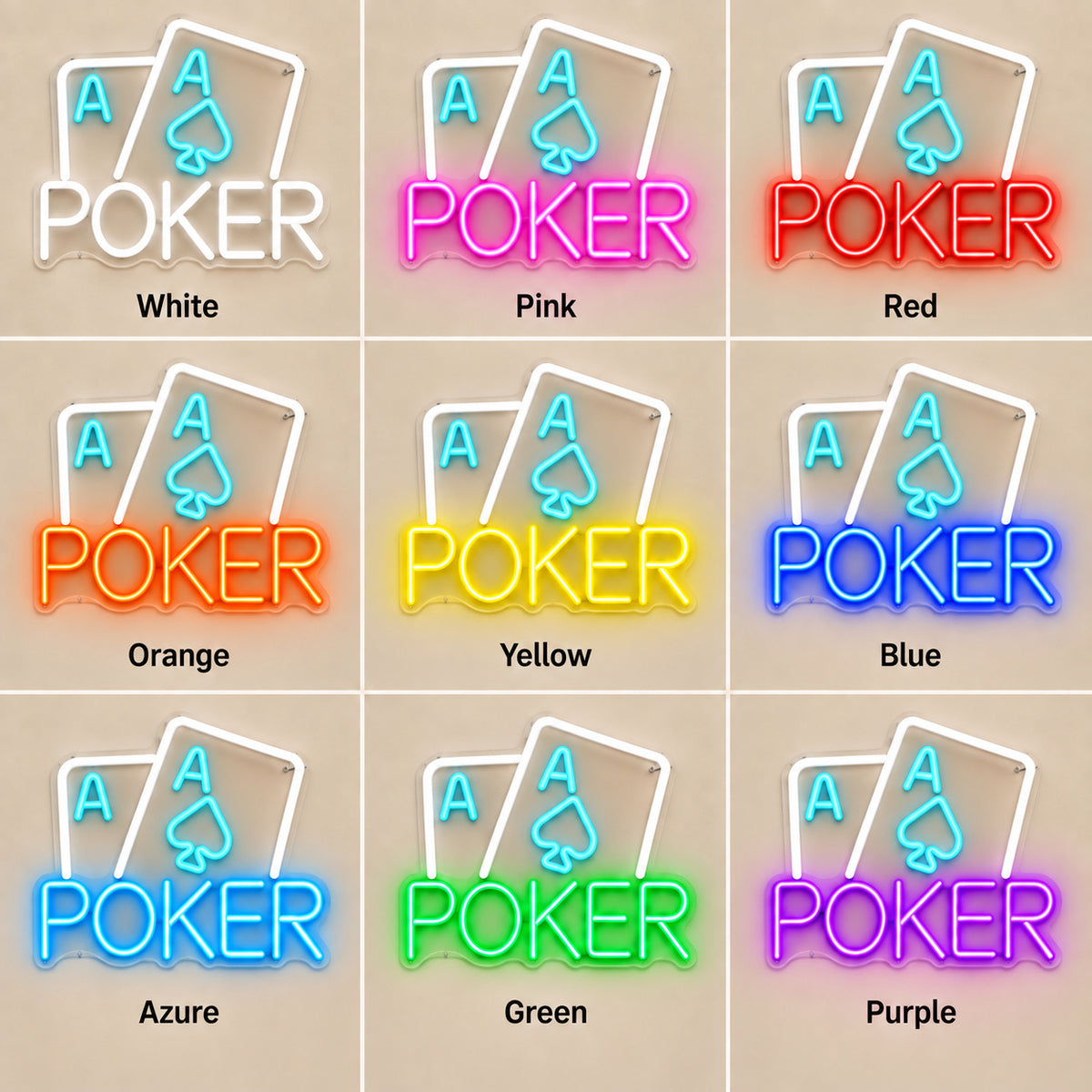 Poker Ace Card LED Neon Sign - Shineneon