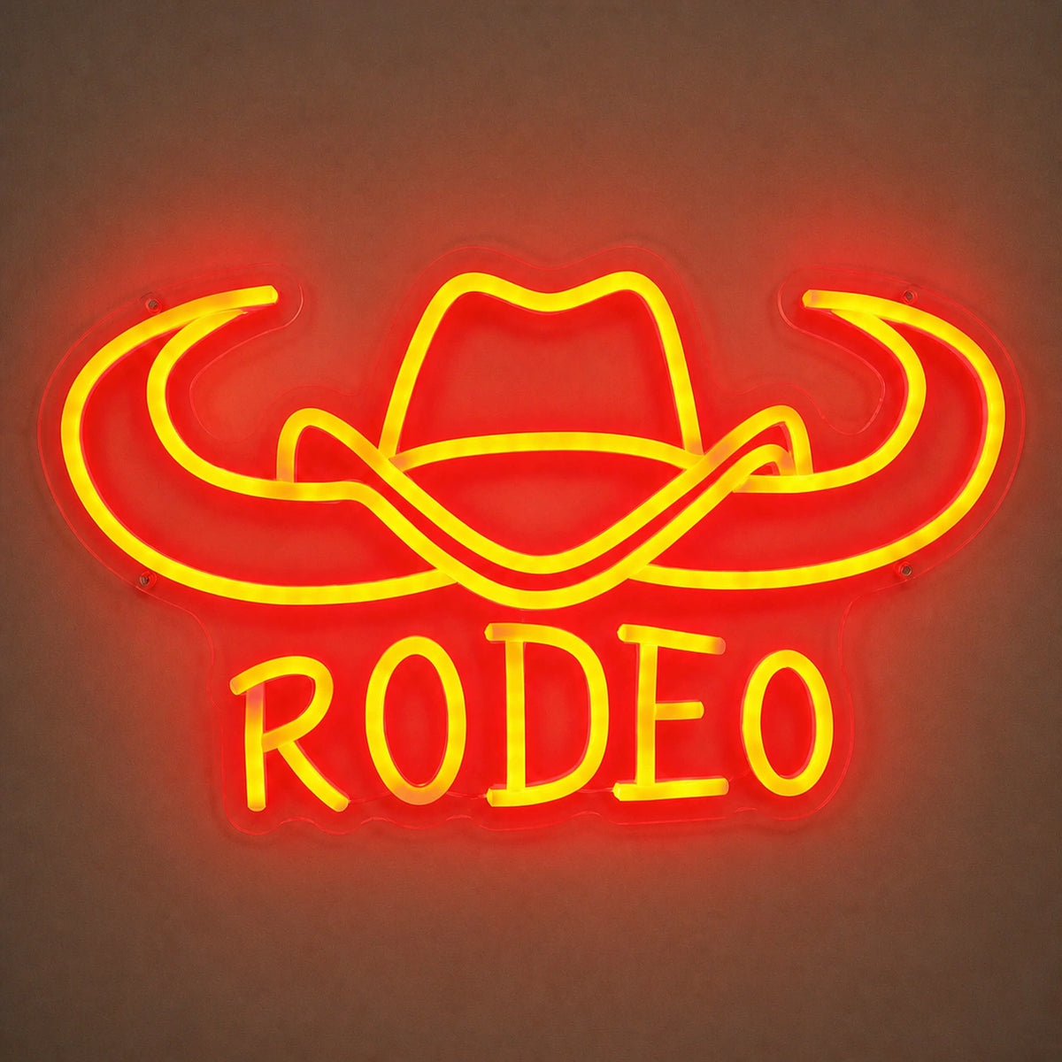 Rodeo Cowboy Hat Longhorn Vintage LED Neon Sign Home Neon Signs - Shineneon