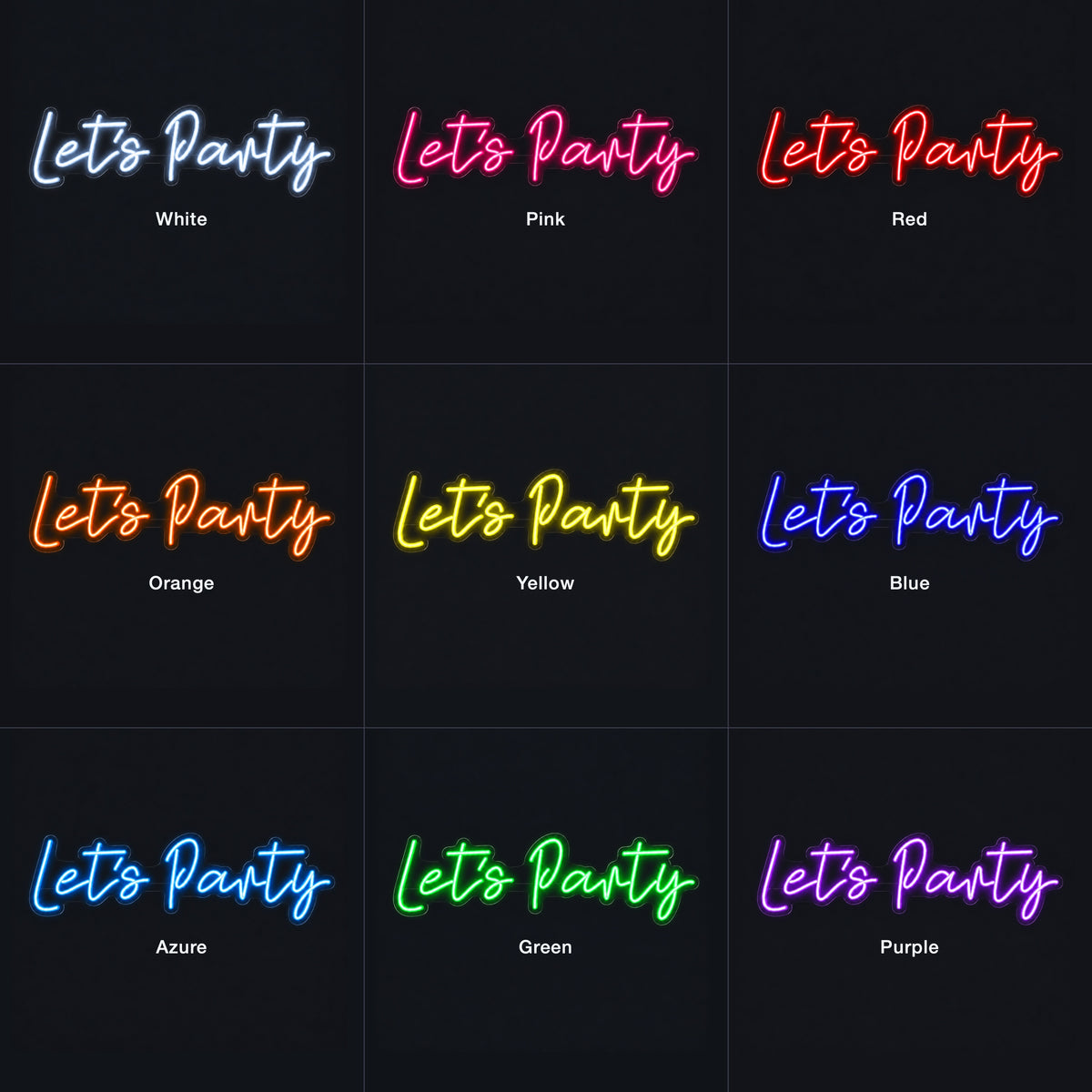 Let’s Party LED Neon Light - Color Grid