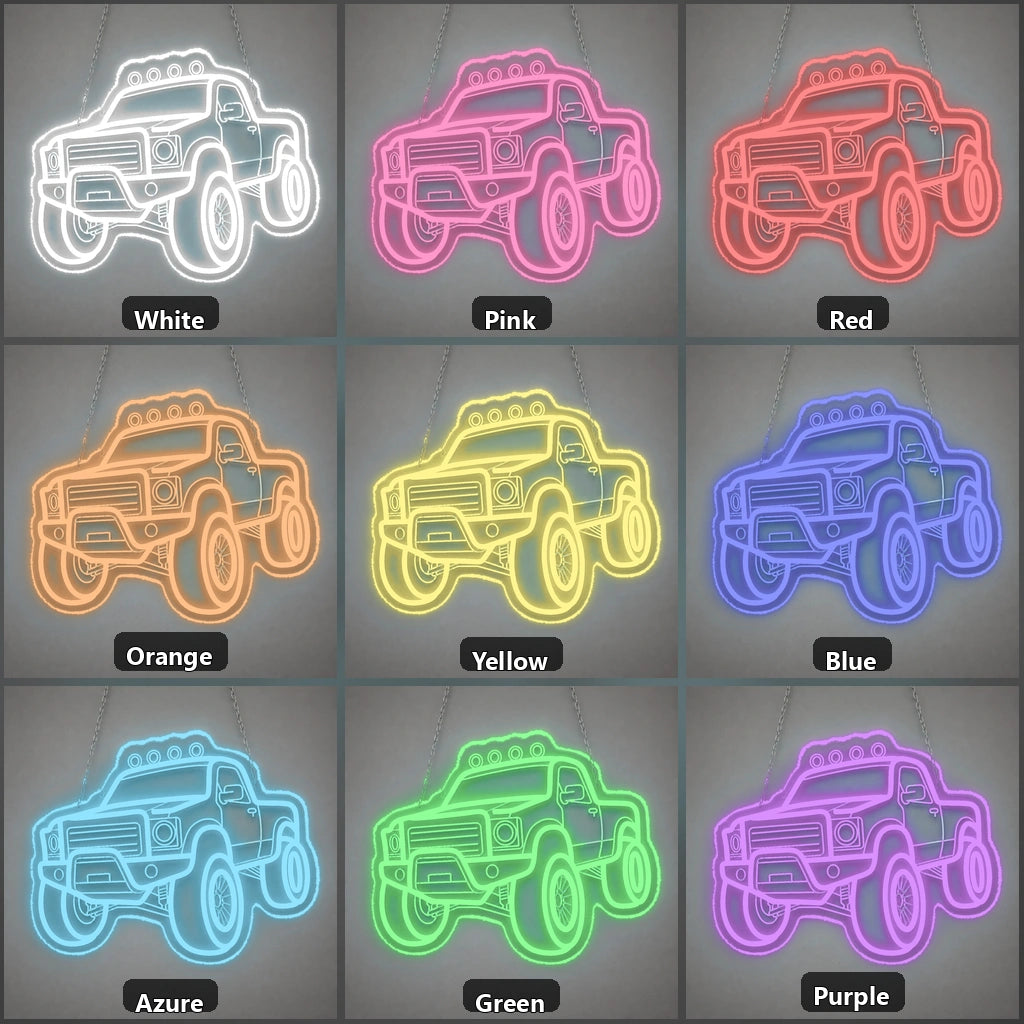 Pickup Truck 4x4 Brick Wall Vintage LED Neon Sign Wall Neon Signs - Shineneon