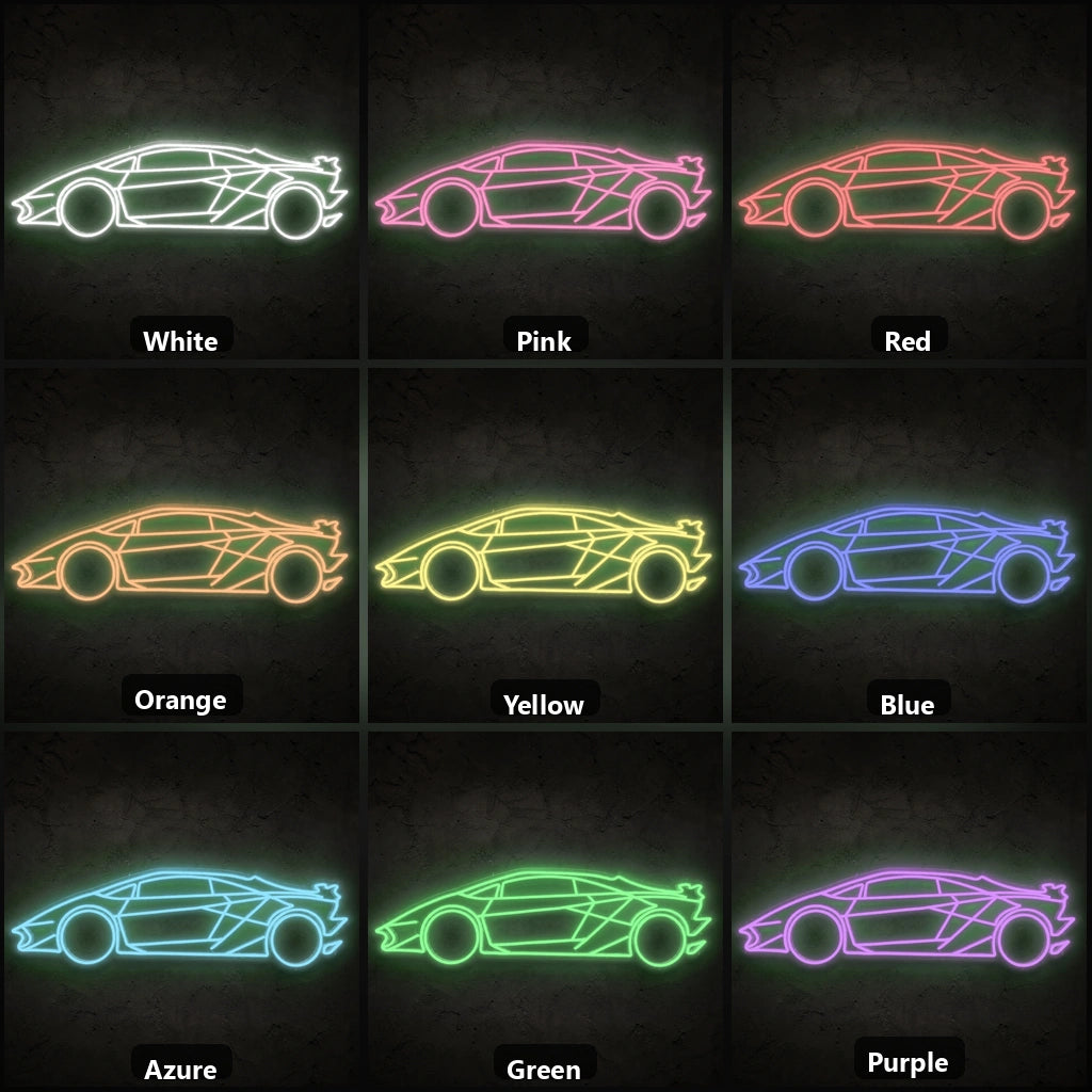 Sports Car Outline Vintage LED Neon Sign Wall Neon Signs - Shineneon