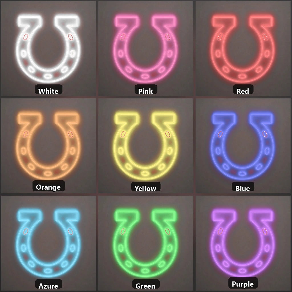 Open Horseshoe Curve Vintage LED Neon Sign Wall Neon Signs - Shineneon