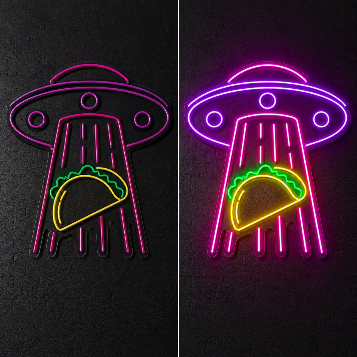 UFO Tractor Beam LED Neon Sign - Shineneon