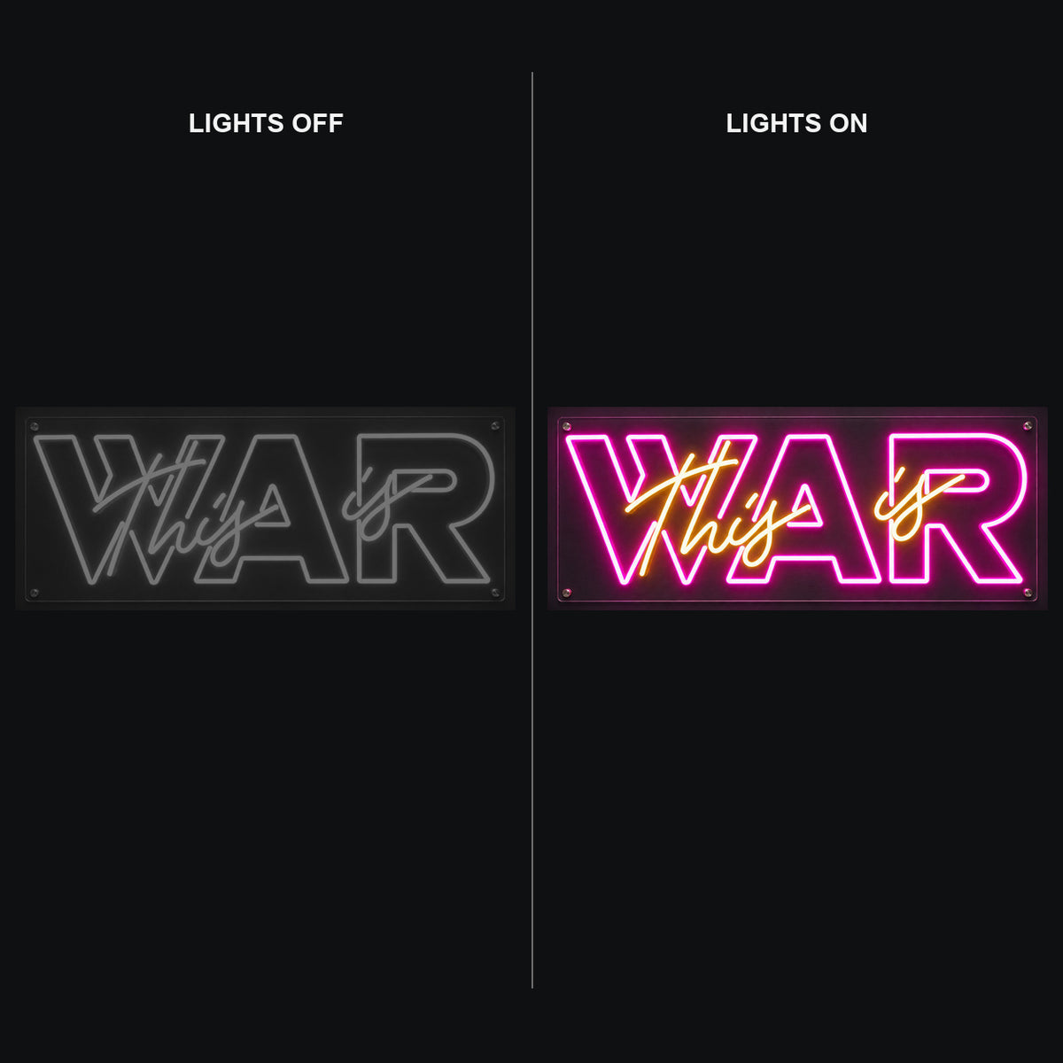 This Is War LED Neon Sign Wall Neon Signs - Shineneon