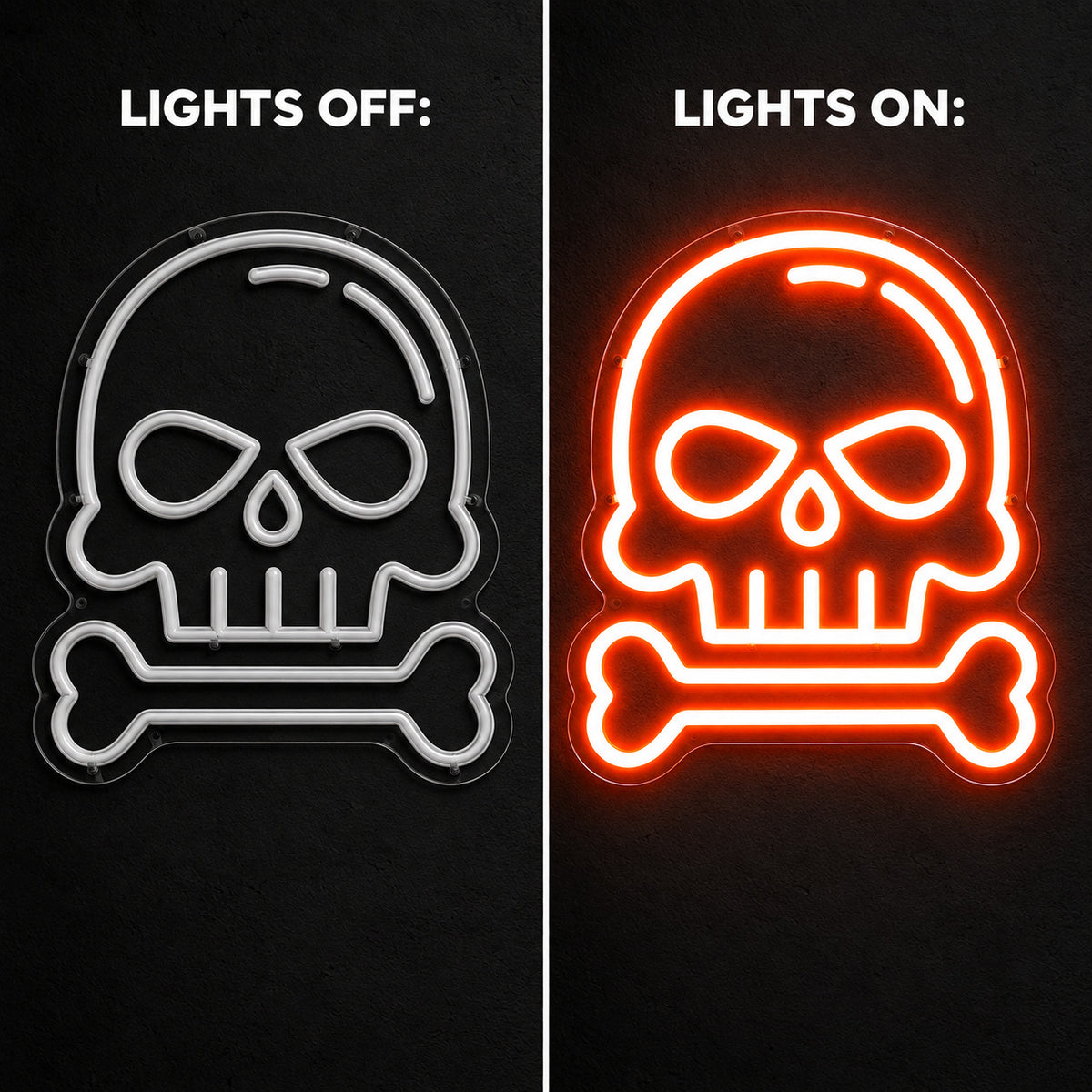 Skull Dangerous Goods LED Neon Sign - Shineneon
