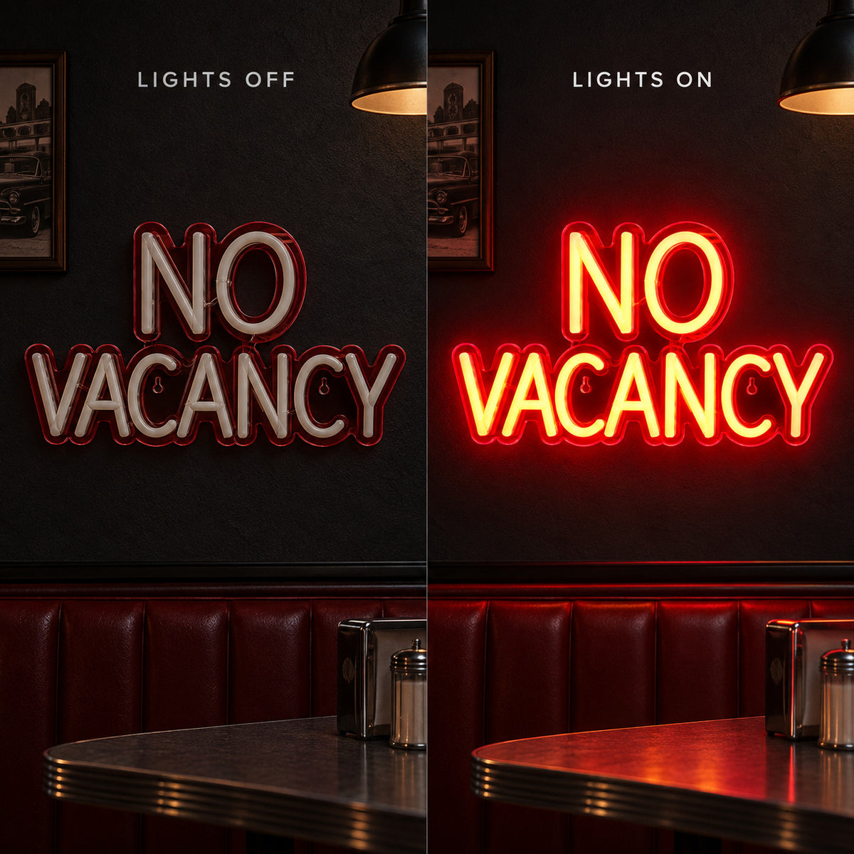 No Vacancy LED Neon Sign Wall Neon Signs - Shineneon