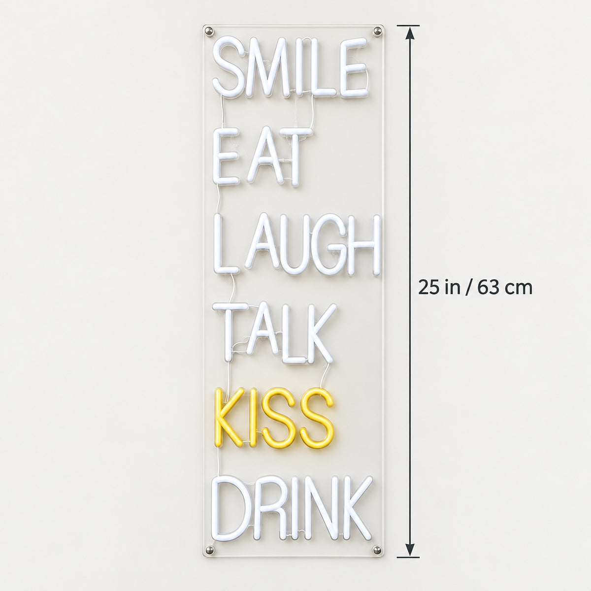 Eat Smile Laugh Talk Kiss Drink LED Neon Sign for Bar - Shineneon