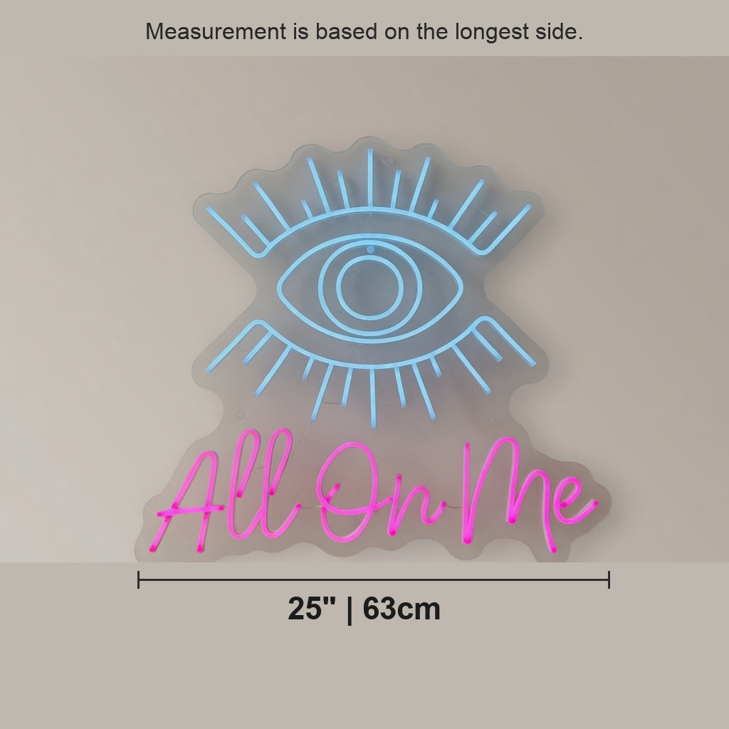 Eyes All on Me LED Neon Sign for Salon - Shineneon