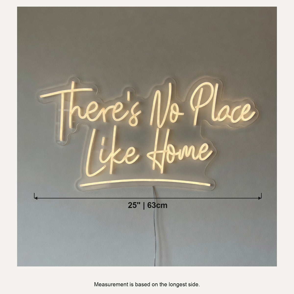 There's No Place Like Home LED Neon Sign Dimmable Wall Light - Shineneon