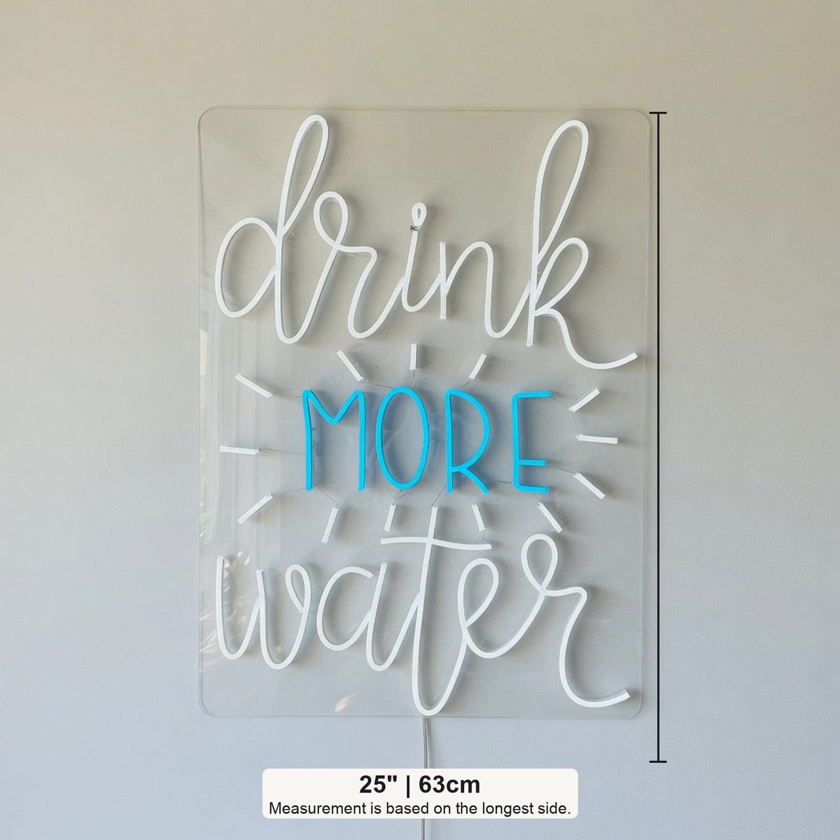 Drink More Water LED Neon Sign - Shineneon