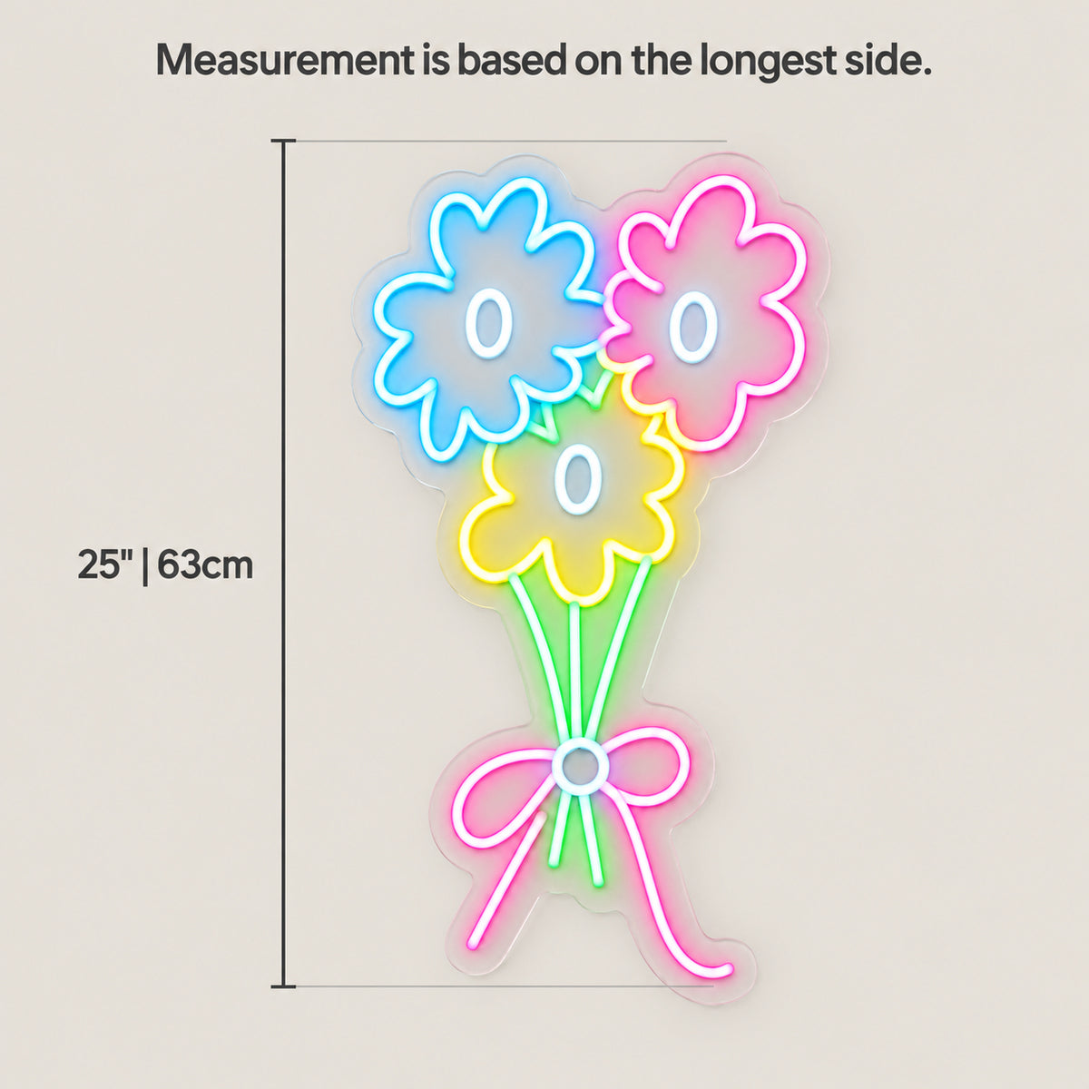Bouquet of Flowers LED Neon Sign for Salon Light Up Business Decor - Shineneon