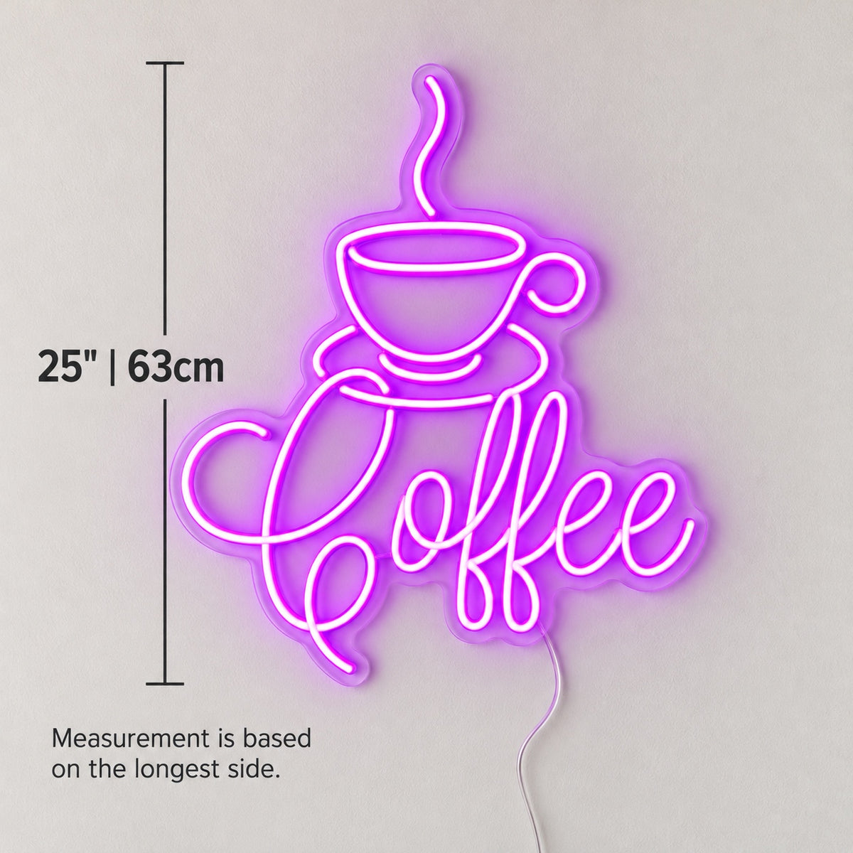 Coffee Bar LED Neon Sign, Cup Corner Badge - Shineneon