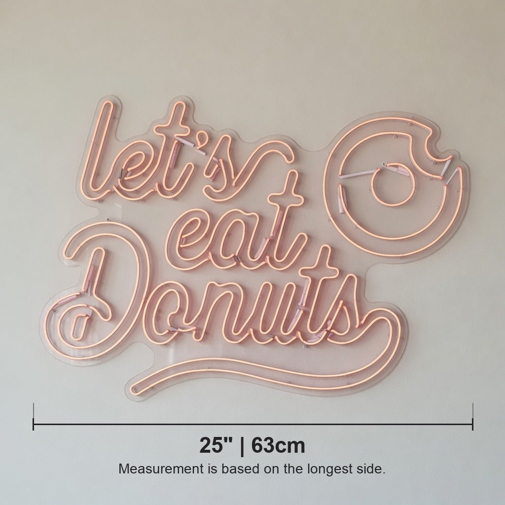 Let's Eat Donuts LED Neon Sign - Shineneon