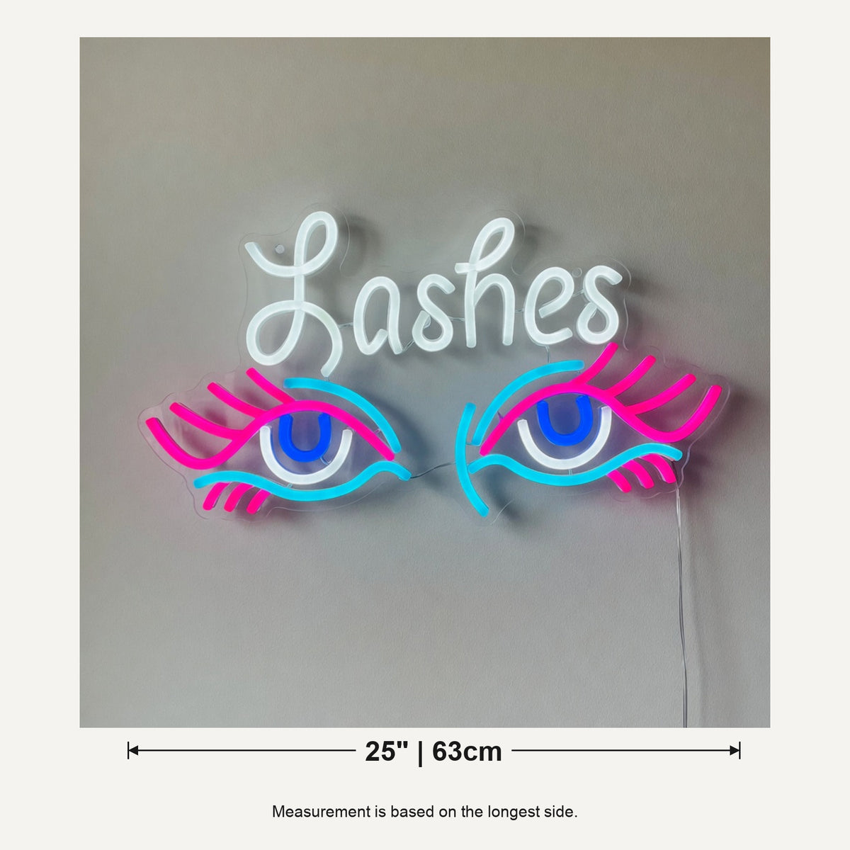 Lashes Neon Sign Eyes LED Neon Sign Dimmable Wall Light - Shineneon