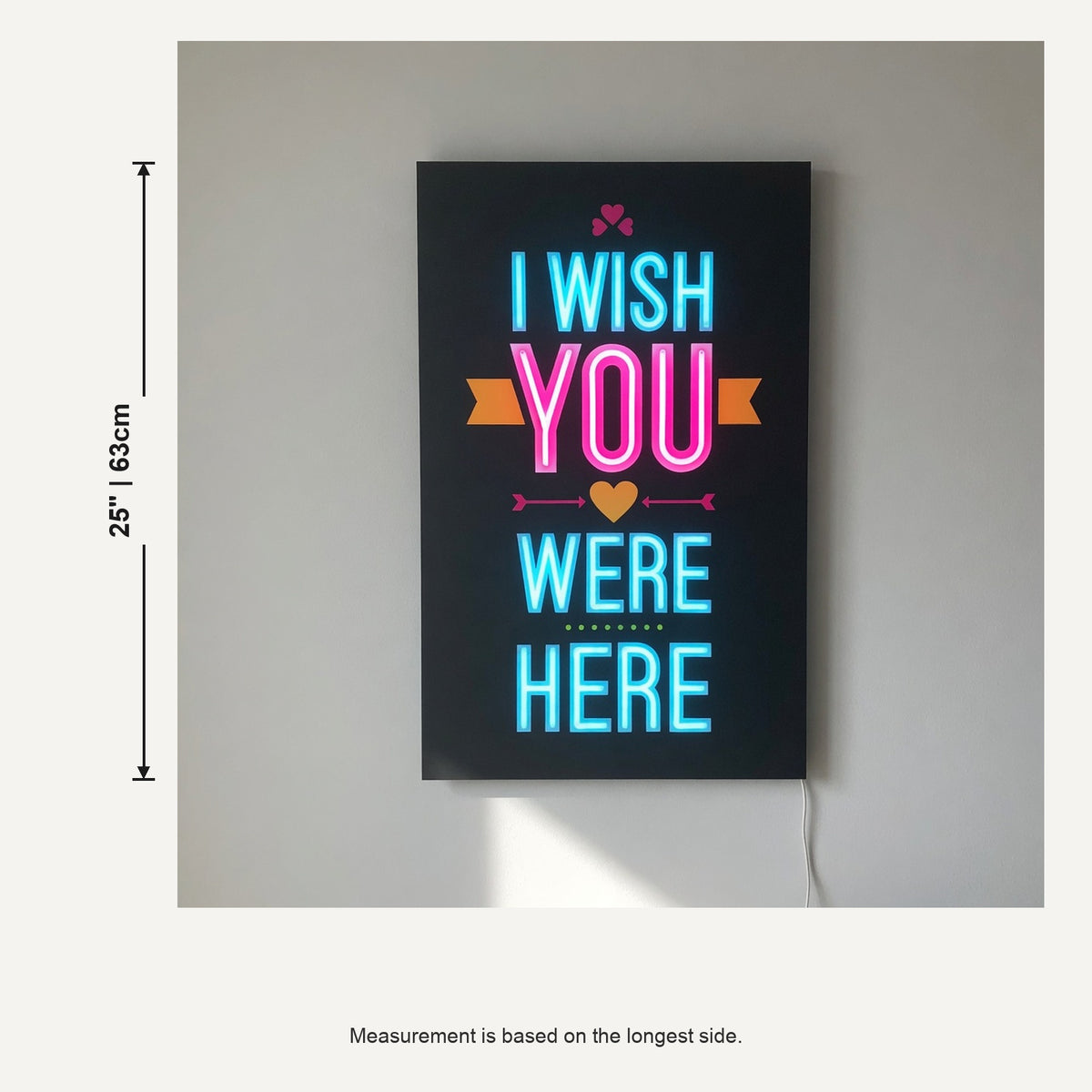 I Wish You Were Here LED Neon Sign Dimmable Wall Light - Shineneon