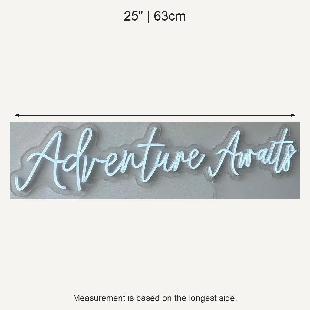 Adventure Awaits LED Neon Sign Dimmable Wall Light - Shineneon