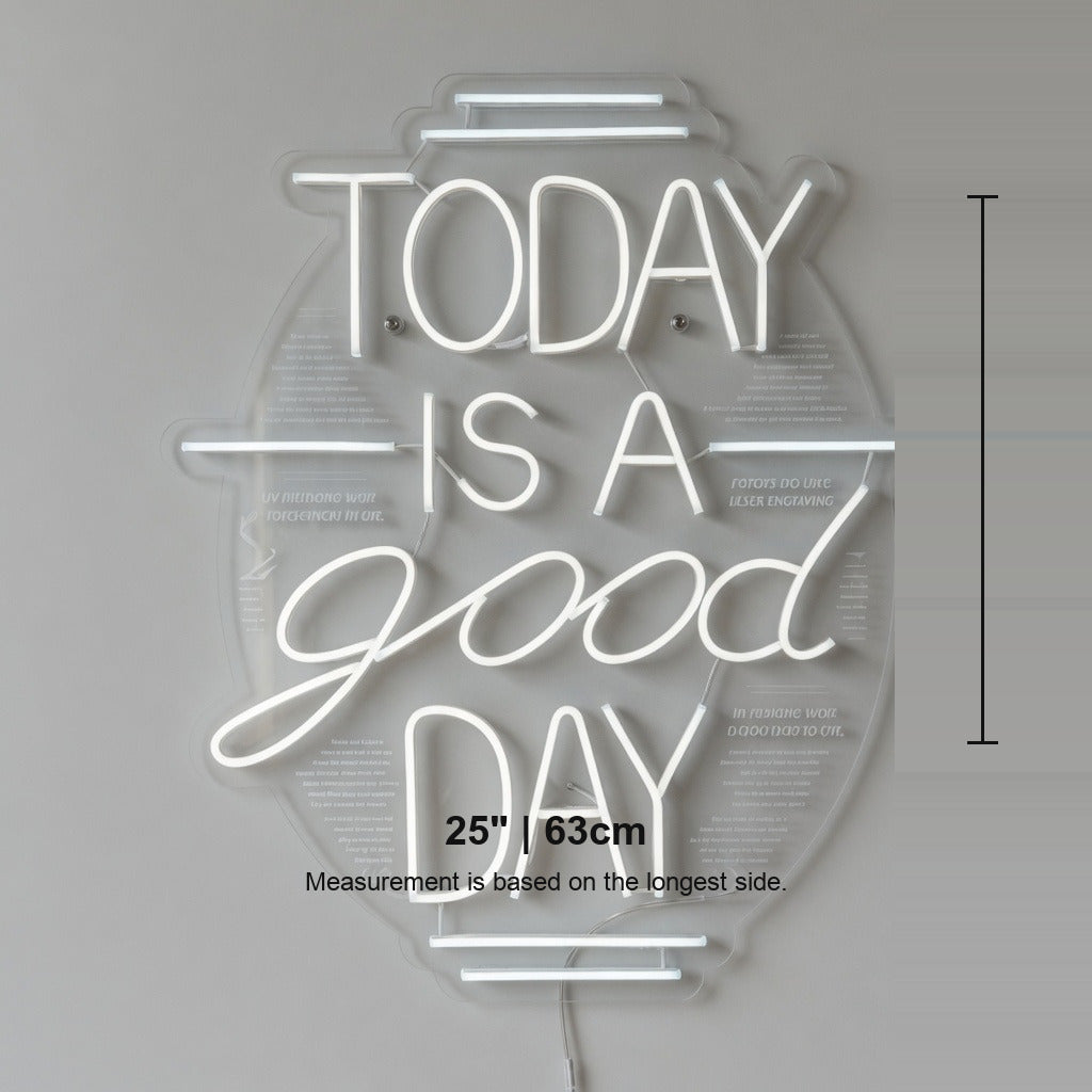 Today Is a Good Day LED Neon Sign Board Mounted Caps Mix - Shineneon