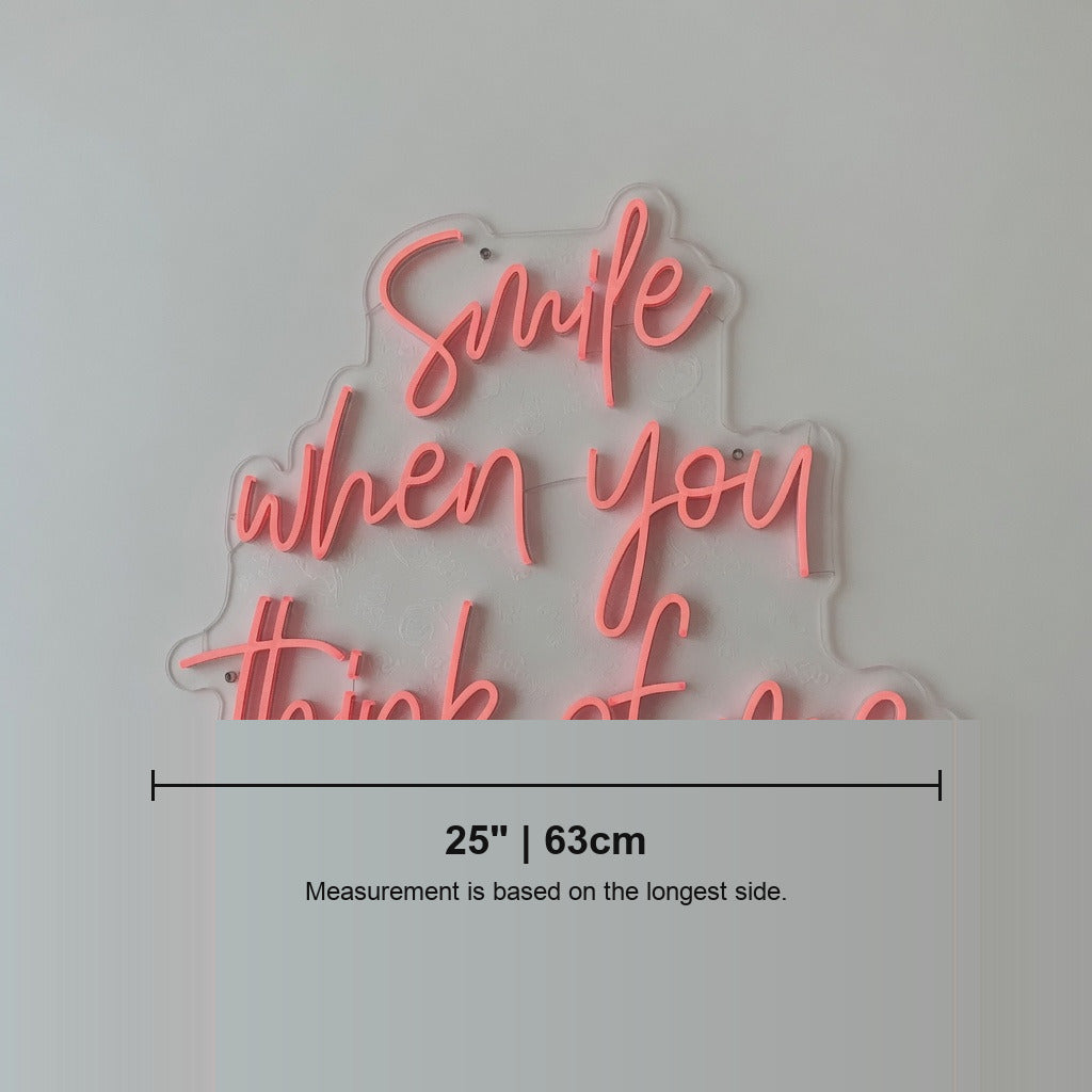 Smile When You Think of Me LED Neon Sign - Shineneon