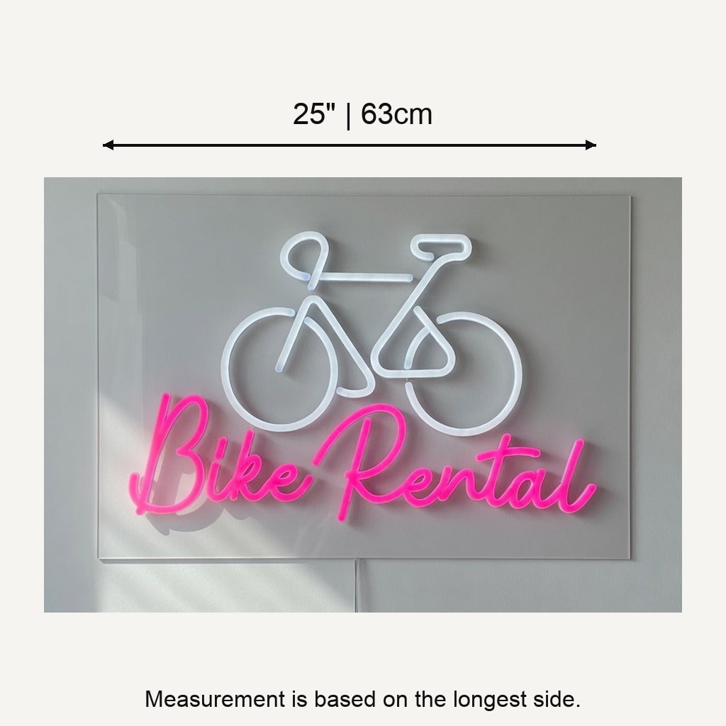 Bike Rental LED Neon Sign Dimmable Wall Light - Shineneon