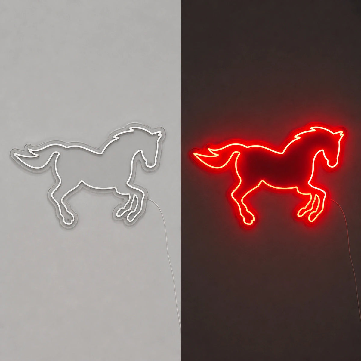 Running Horse Outline Vintage LED Neon Sign Home Neon Signs - Shineneon