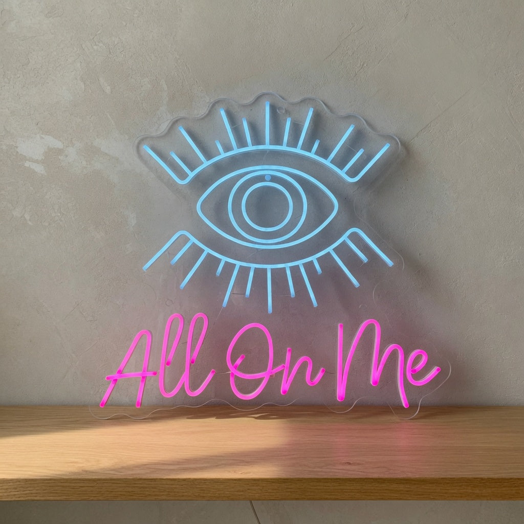 Eyes All on Me LED Neon Sign for Salon - Shineneon