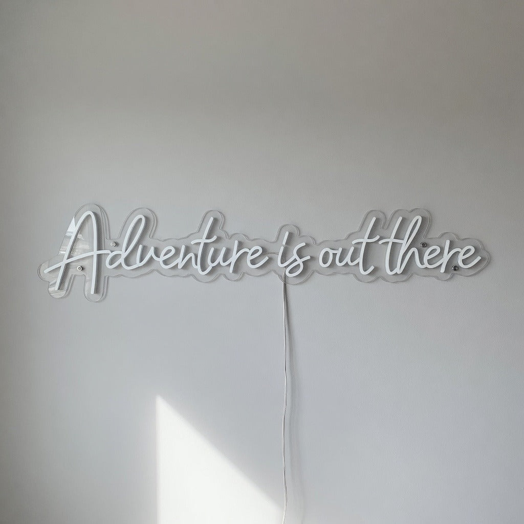 Adventure Is Out There LED Neon Sign Fine Line Script - Shineneon