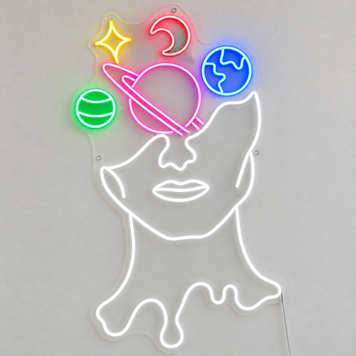Galaxy Brain the Solar System Milky Way LED Neon Sign for Man Cave - Shineneon