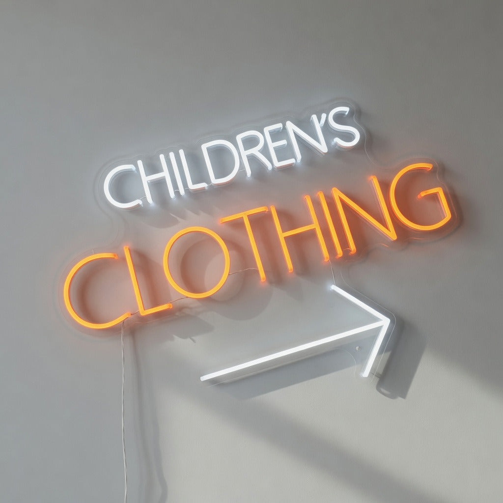 Children's Clothing Arrow LED Neon Sign - Shineneon