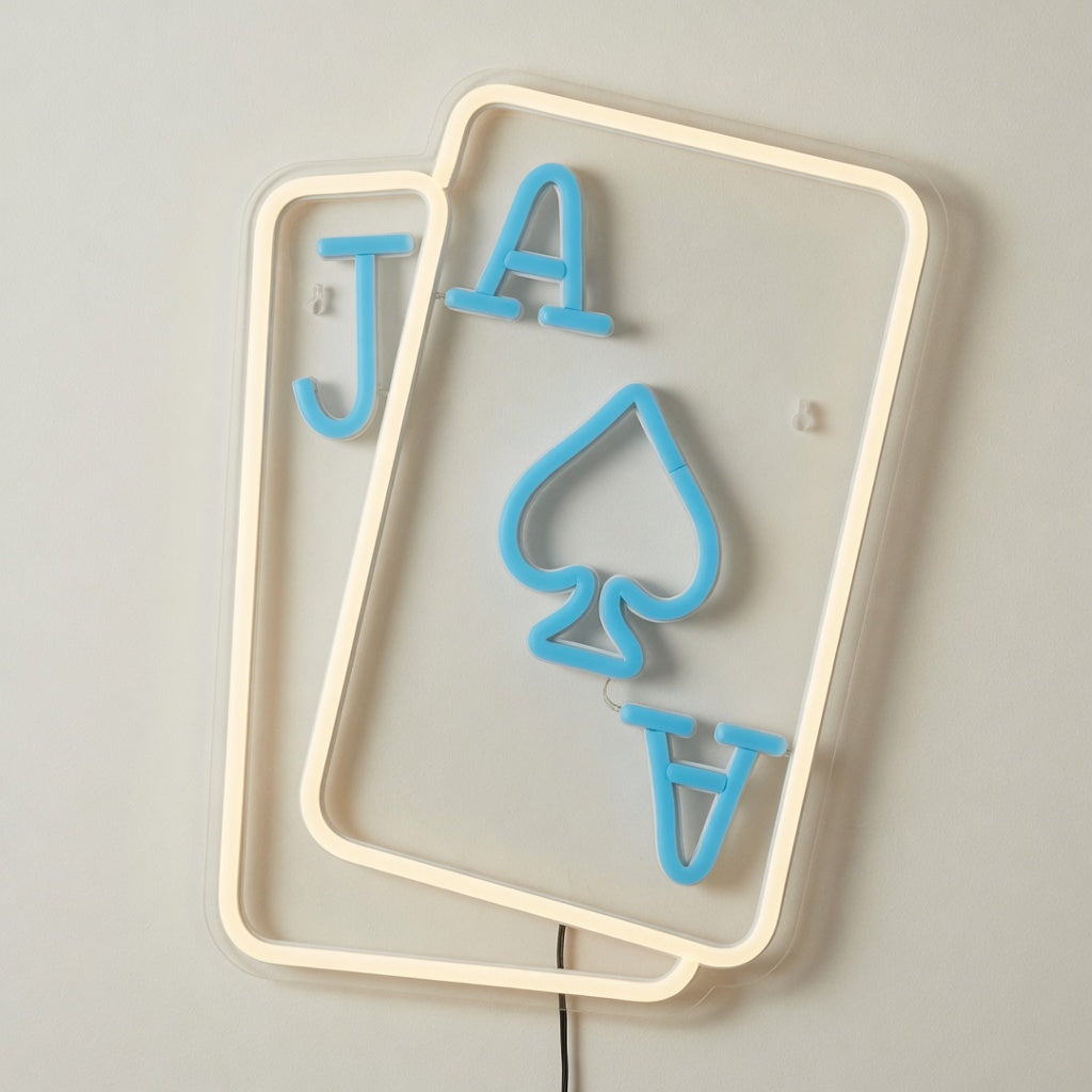 Poker Cards LED Neon Sign for Man Cave - Shineneon