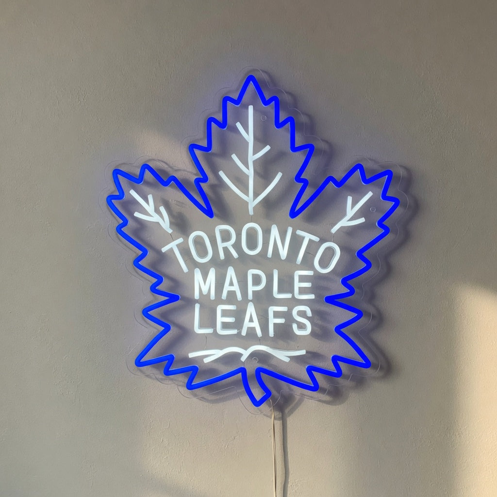 Toronto Maple Leafs LED Neon Sign for Man Cave Dimmable Wall Decor - Shineneon