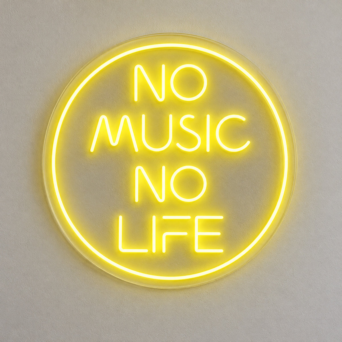 No Music No Life LED Neon Sign Dimmable Wall Light Wall Neon Signs - Shineneon