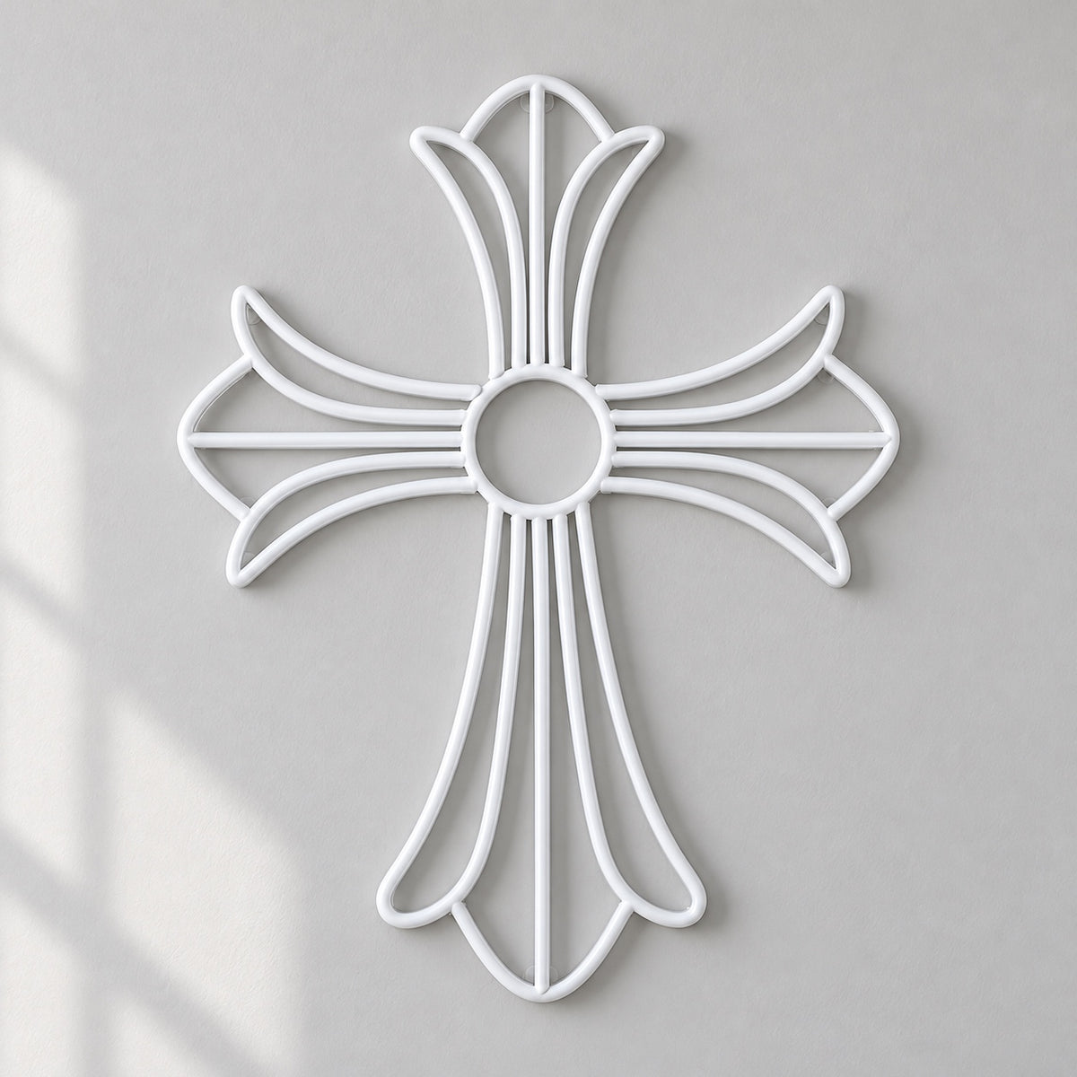 Cross Pattern LED Neon Sign Dimmable Wall Light Wall Neon Signs - Shineneon