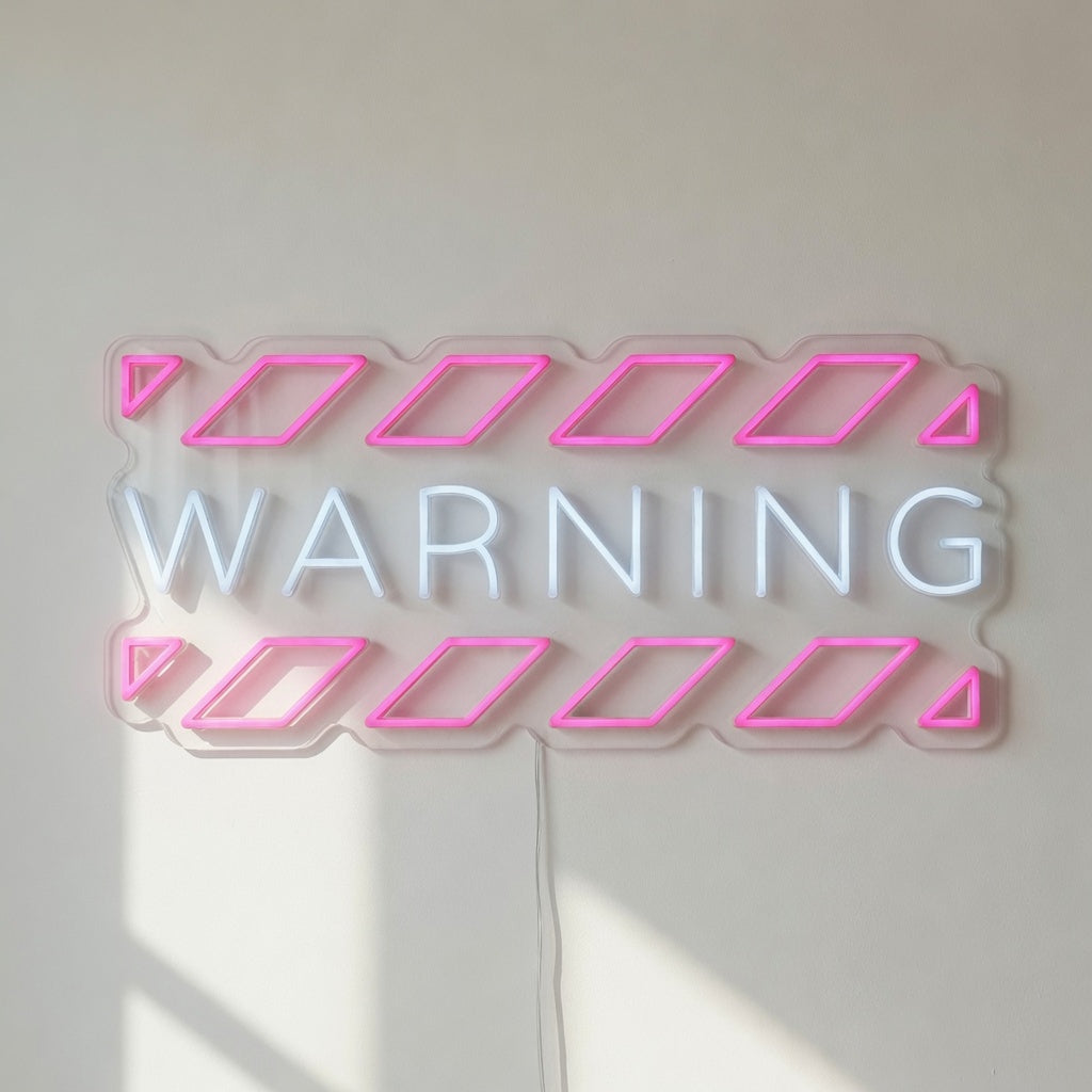 Warning LED Neon Sign Dimmable Wall Light - Shineneon