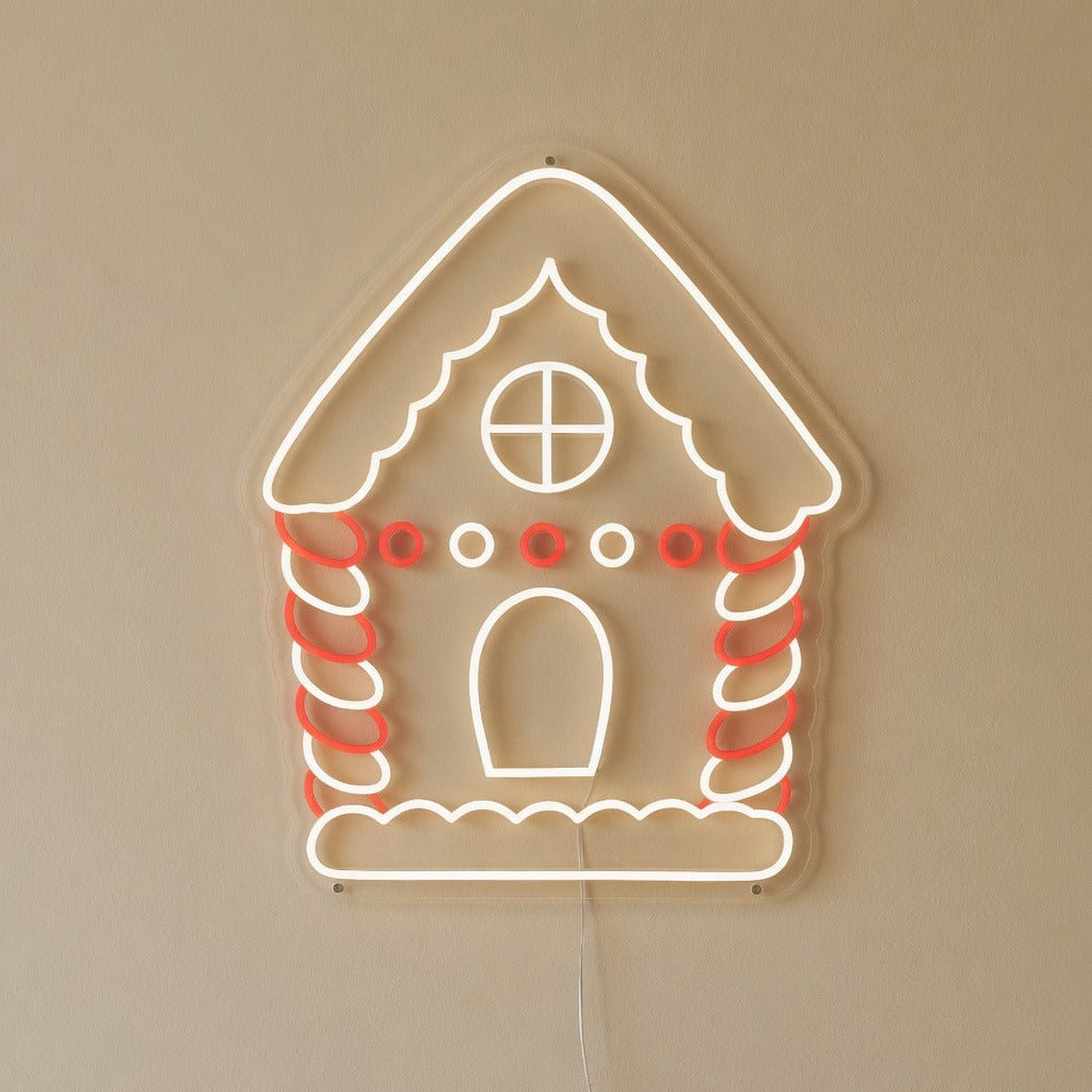 Gingerbread House Christmas Neon Sign - Shineneon