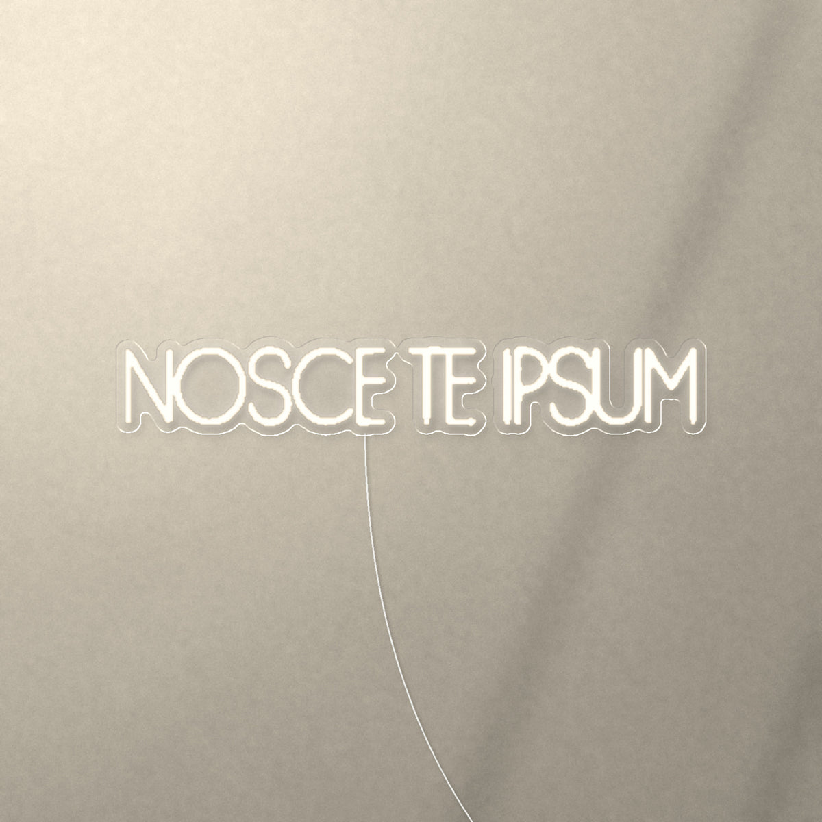 NOSCE TE IPSUM Know Thyself Neon Sign - Shineneon