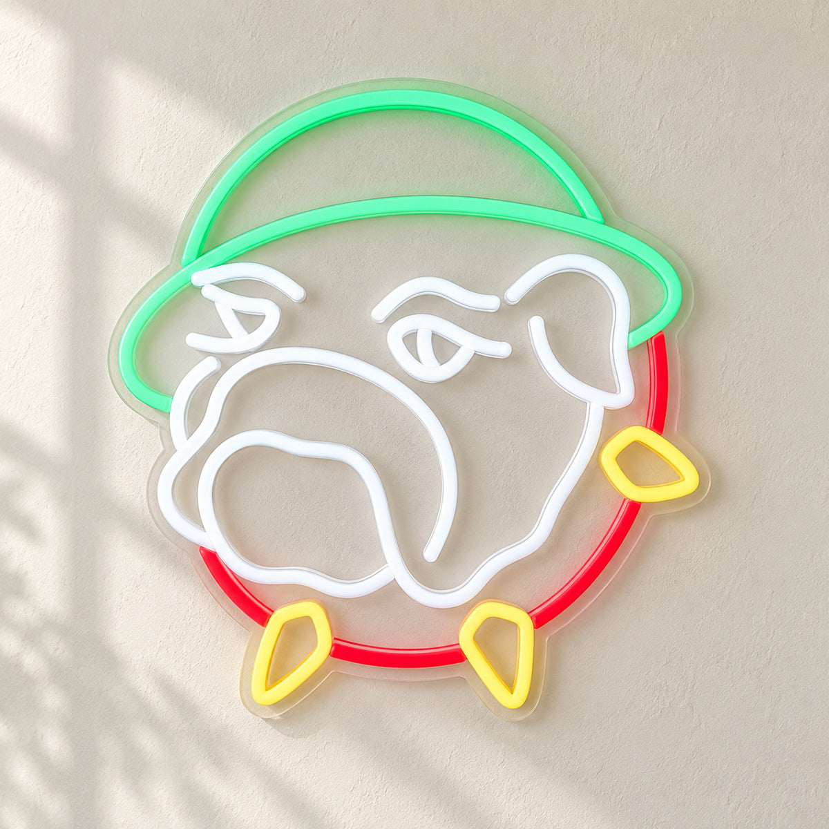 Bulldog LED Neon Sign Dimmable Wall Light - Shineneon