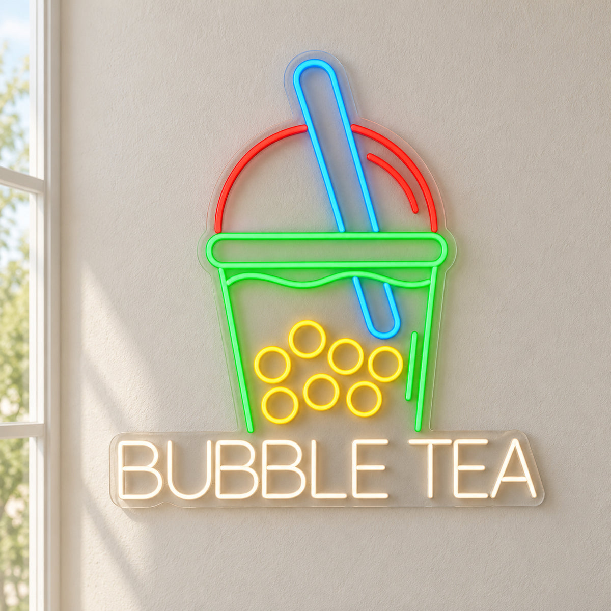 Bubble Tea Drink LED Neon Sign Dimmable Wall Light - Shineneon